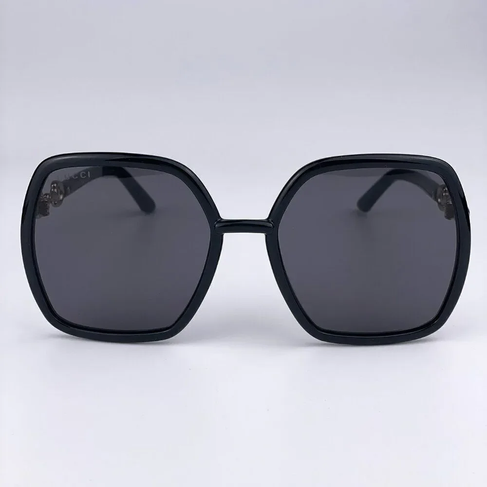 SALE! NEW Gucci GG0890S 001 Black Grey Square Oversized Women Sunglasses - Picture 5 of 11